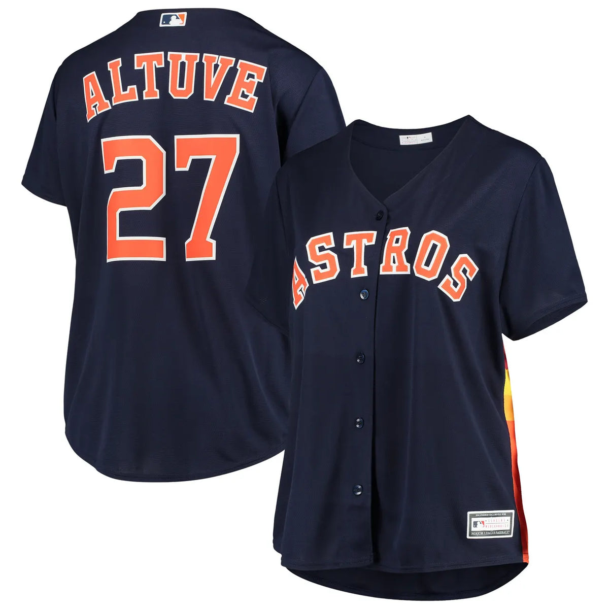 majestic Altuve Astros Navy Jersey - Hình 2