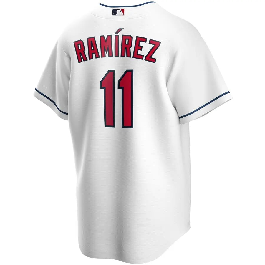 Ramirez Indians White Home Jersey - Hình 3