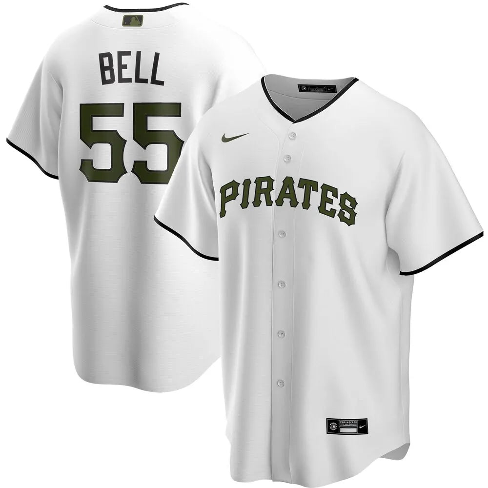 authentic Nike Bell Pirates White Jersey