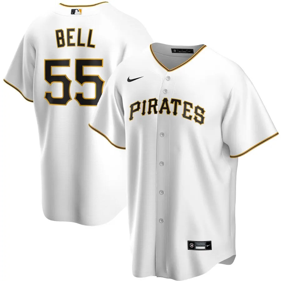 Bell Pirates Nike White Jersey