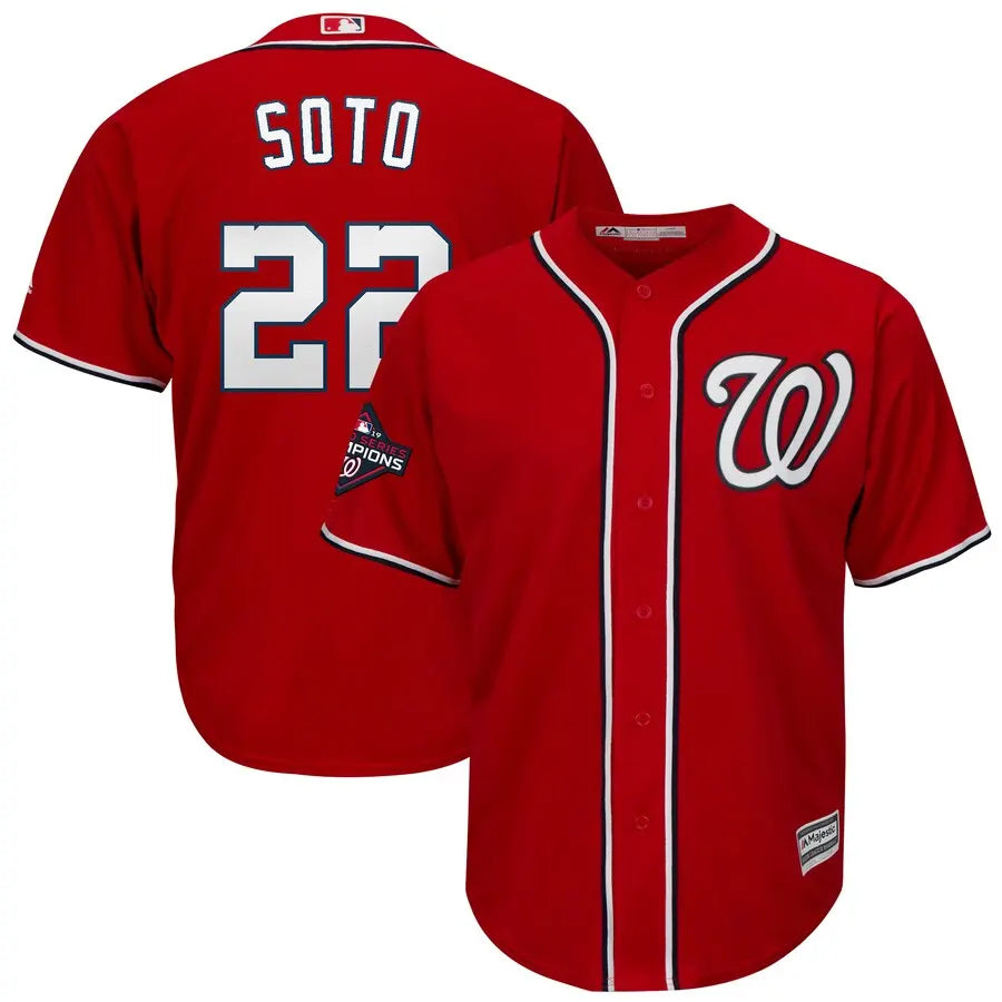 majestic Soto Nationals Red Jersey
