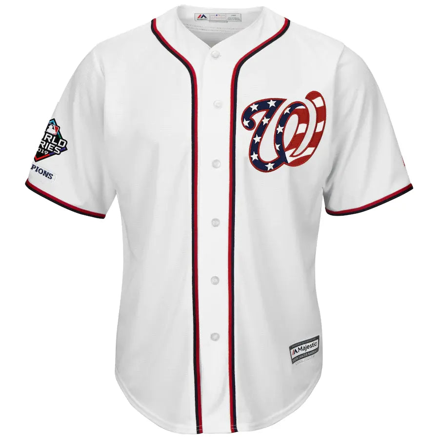 majestic world Soto Nationals White Jersey - Hình 2