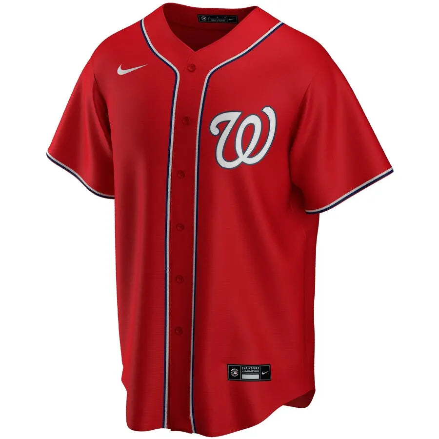 alternate Nike Nationals Red Jersey - Hình 2