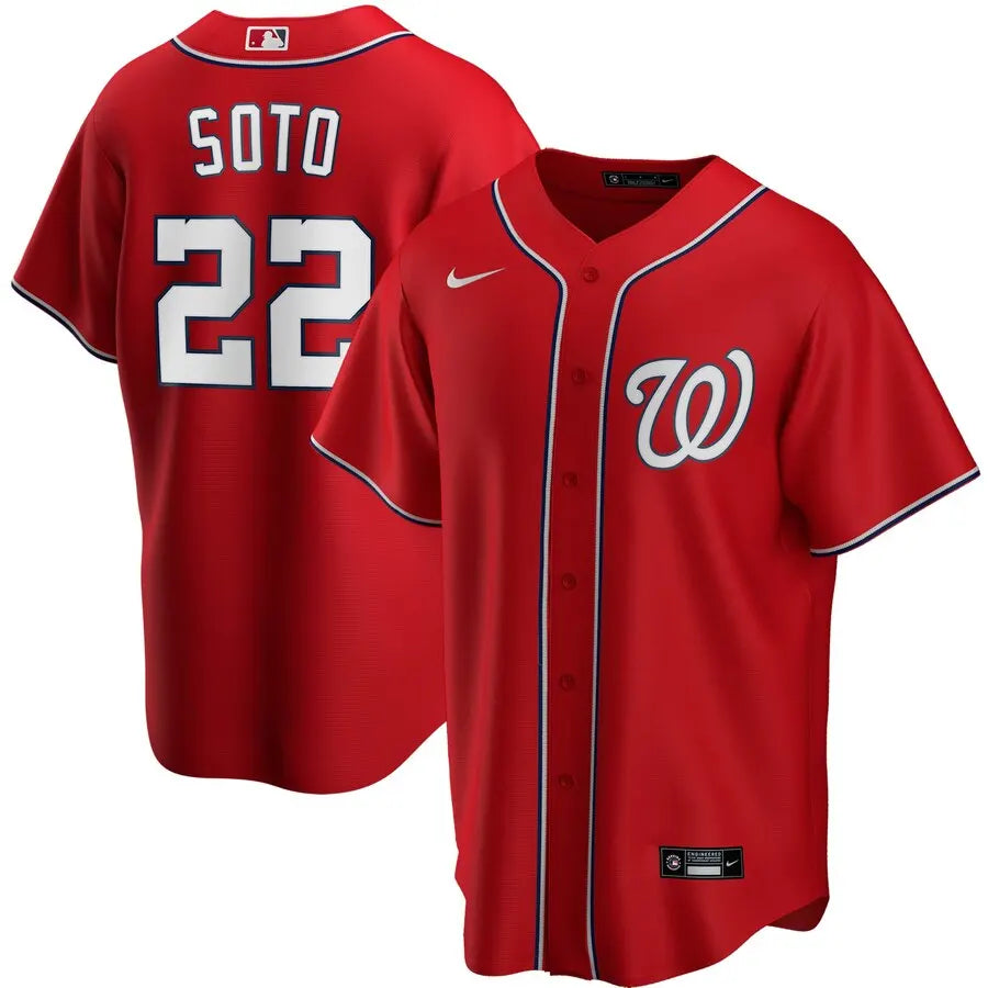 alternate Nike Nationals Red Jersey