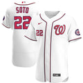 nike Soto Nationals White Jersey