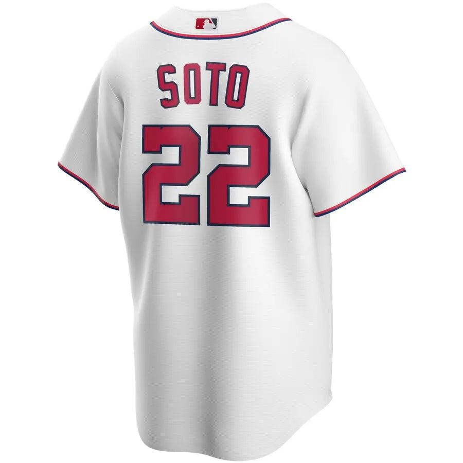 Soto Nationals Nike White Jersey - Hình 3