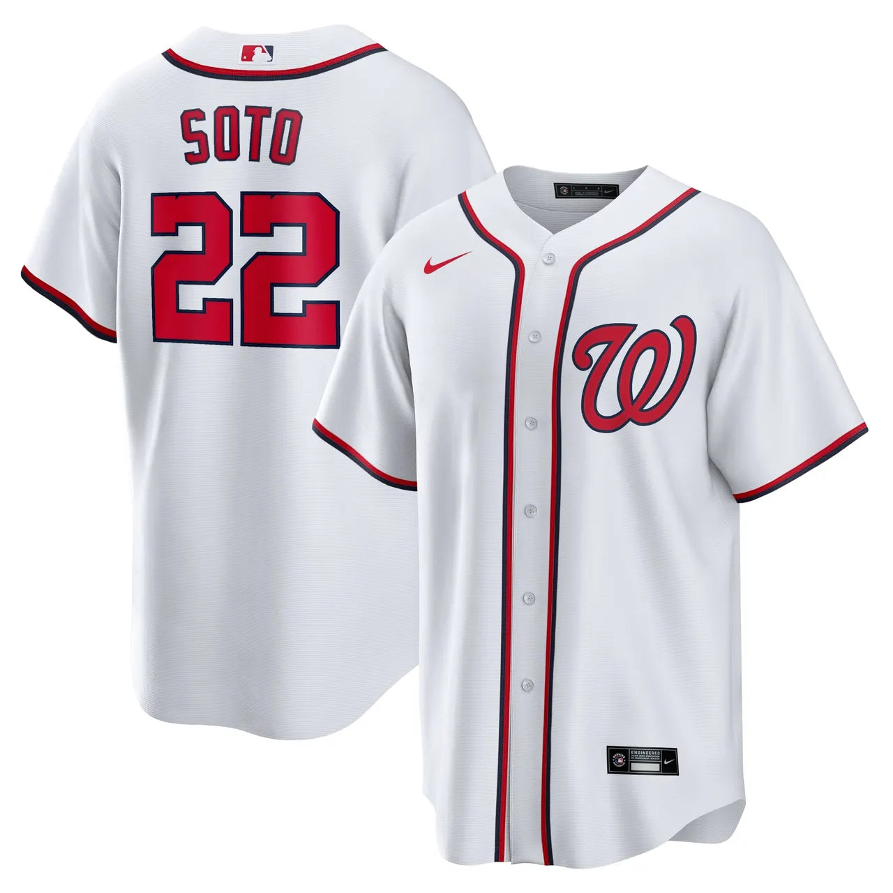 Soto Nationals White Jersey