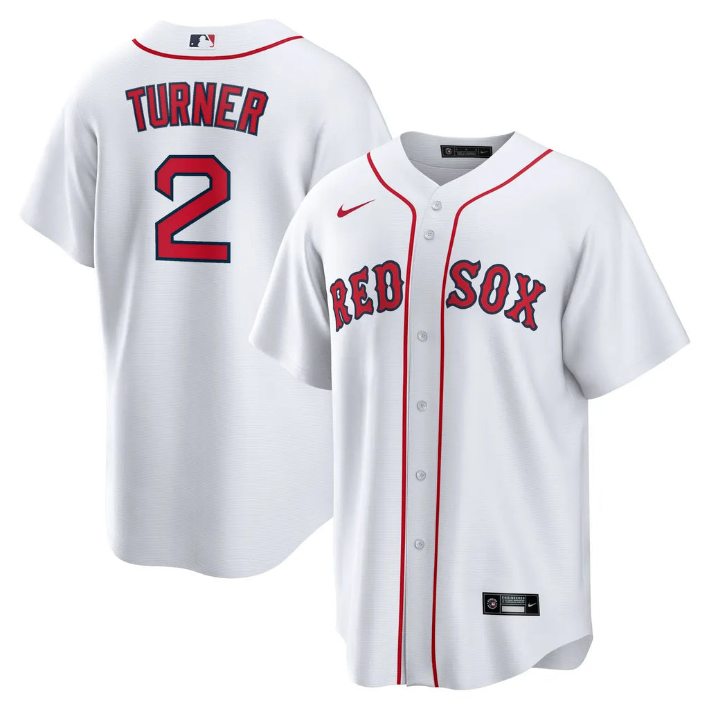 Turner Red Sox White Jersey