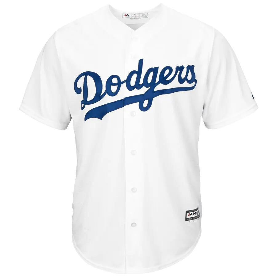 majestic Turner Dodgers White Jersey - Hình 2