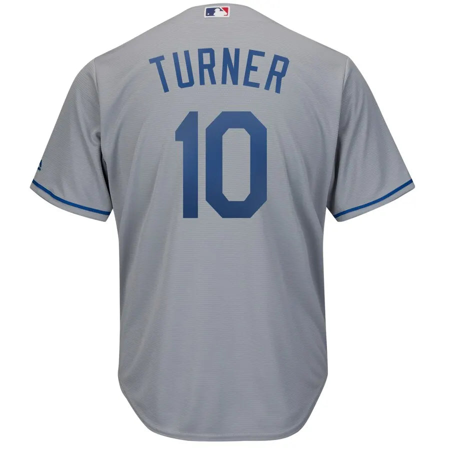 majestic Turner Dodgers Gray Jersey - Hình 3