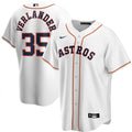 Verlander Astros White Jersey nike