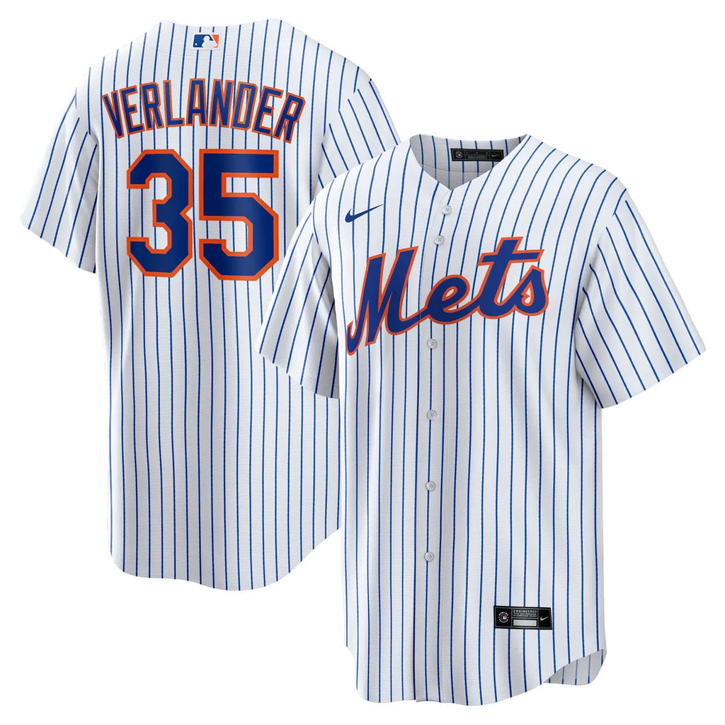 Verlander Mets Royal Jersey - Hình 5