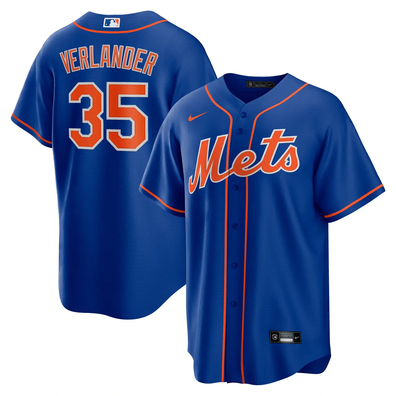 Verlander Mets Royal Jersey