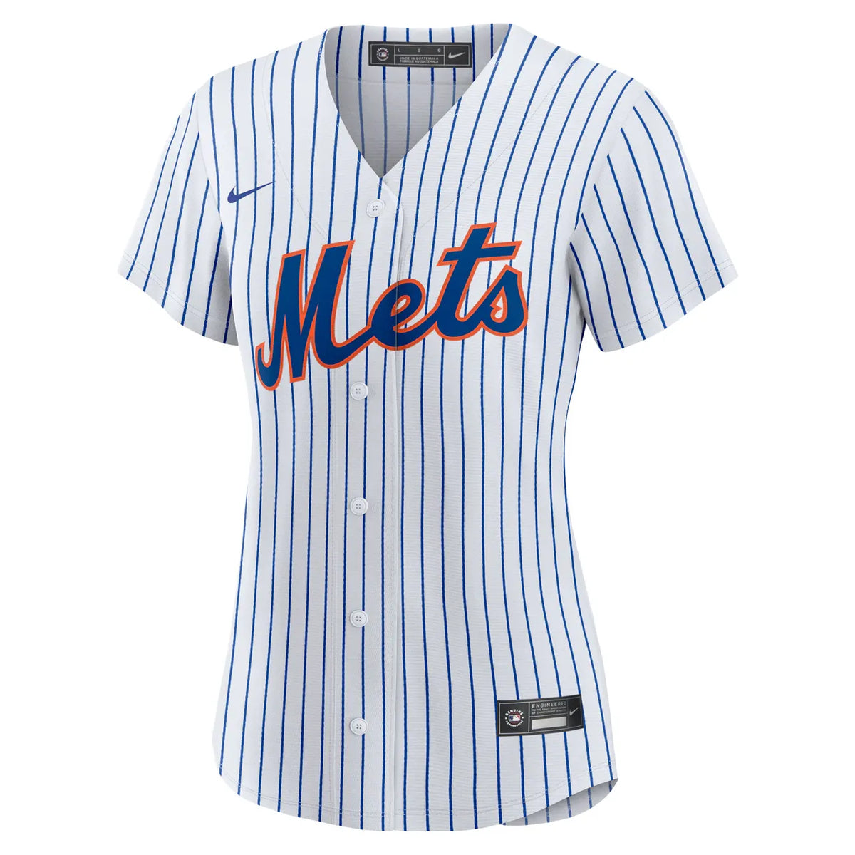 nike Verlander Mets Pinstripe Jersey - Hình 3