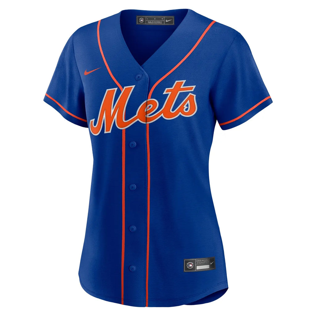 nike Verlander Mets Pinstripe Jersey - Hình 6