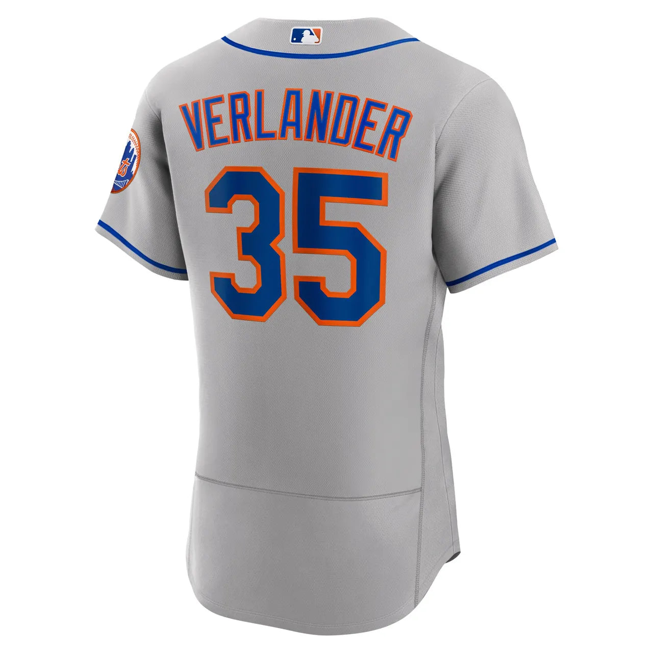 Verlander Mets Gray Jersey - Hình 3
