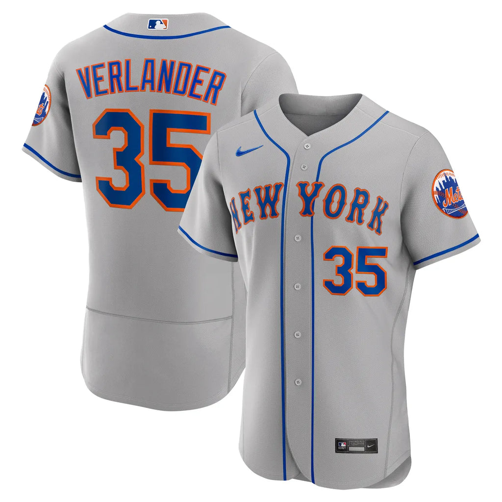 Verlander Mets Gray Jersey