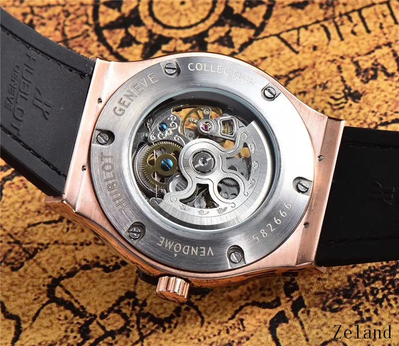 Hublot Rose Gold Skeleton - Hình 2