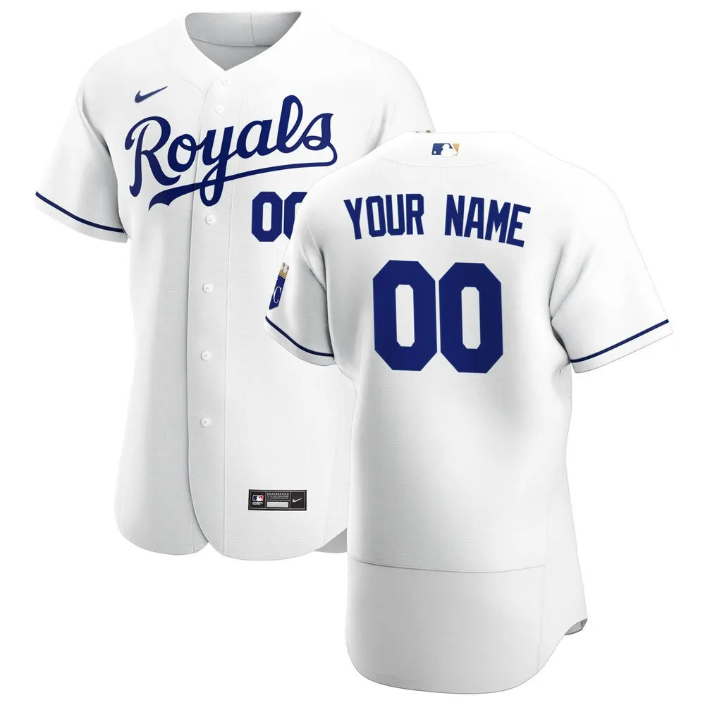 Royals White Custom Jersey nike personalize