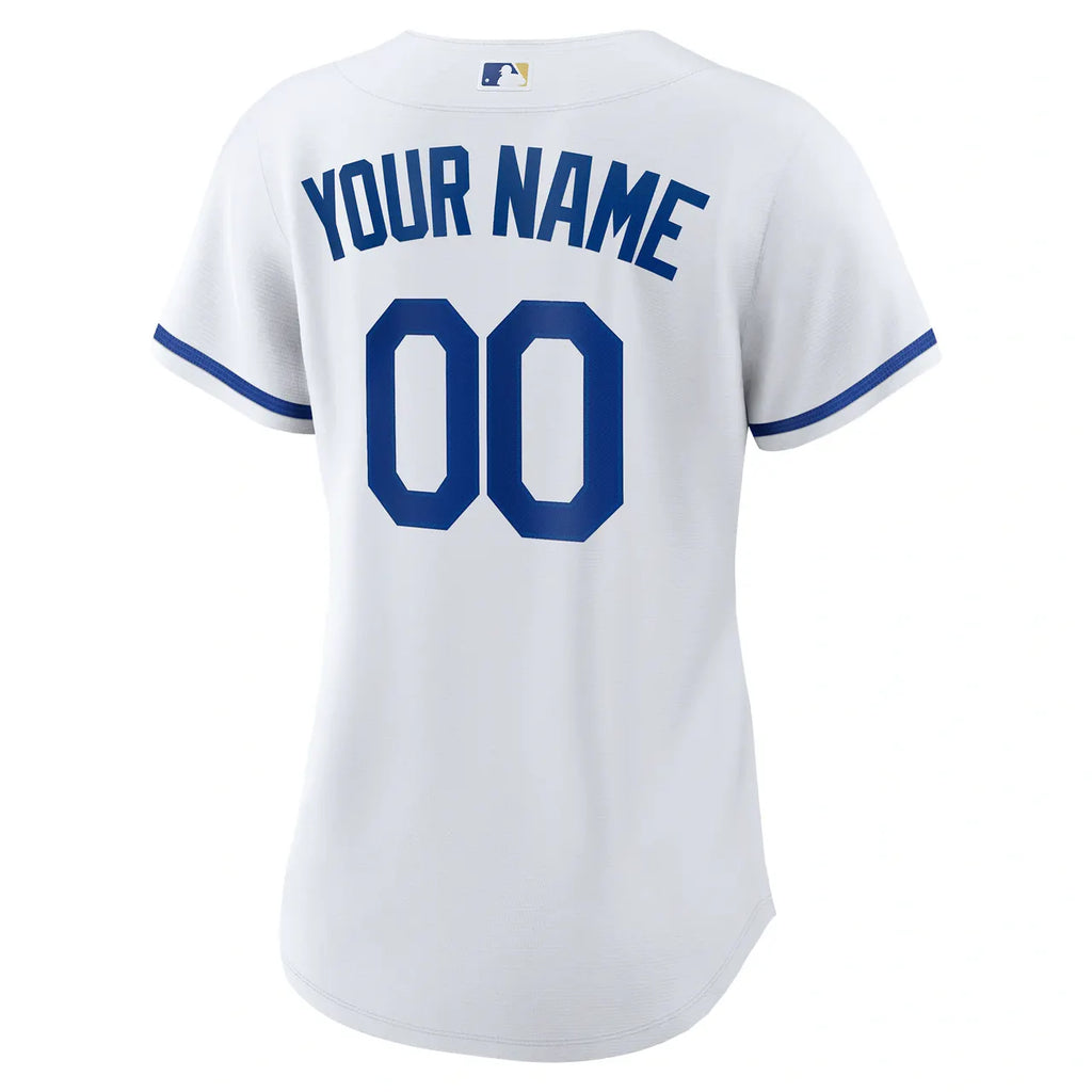 nike custom Royals White Home Jersey - Hình 4