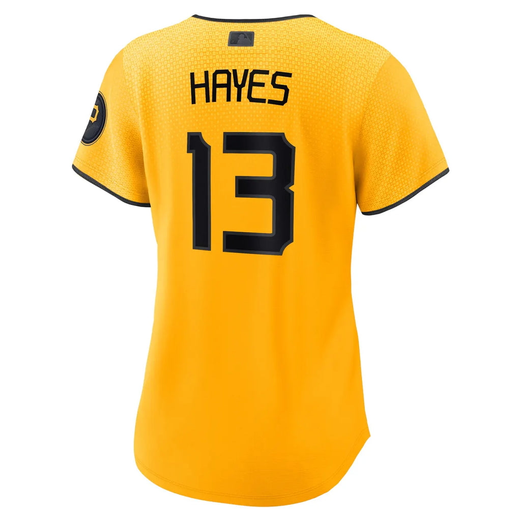 Hayes Pirates Nike Gold Jersey - Hình 4