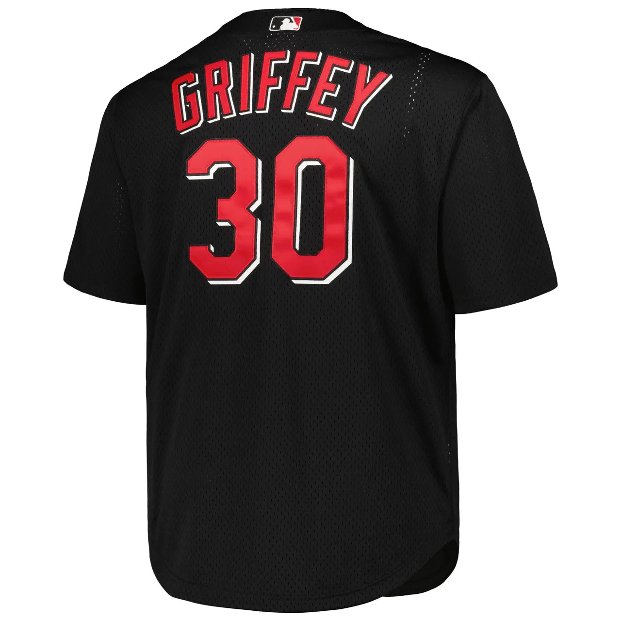Griffey Reds Black Cooperstown Jersey - Hình 4