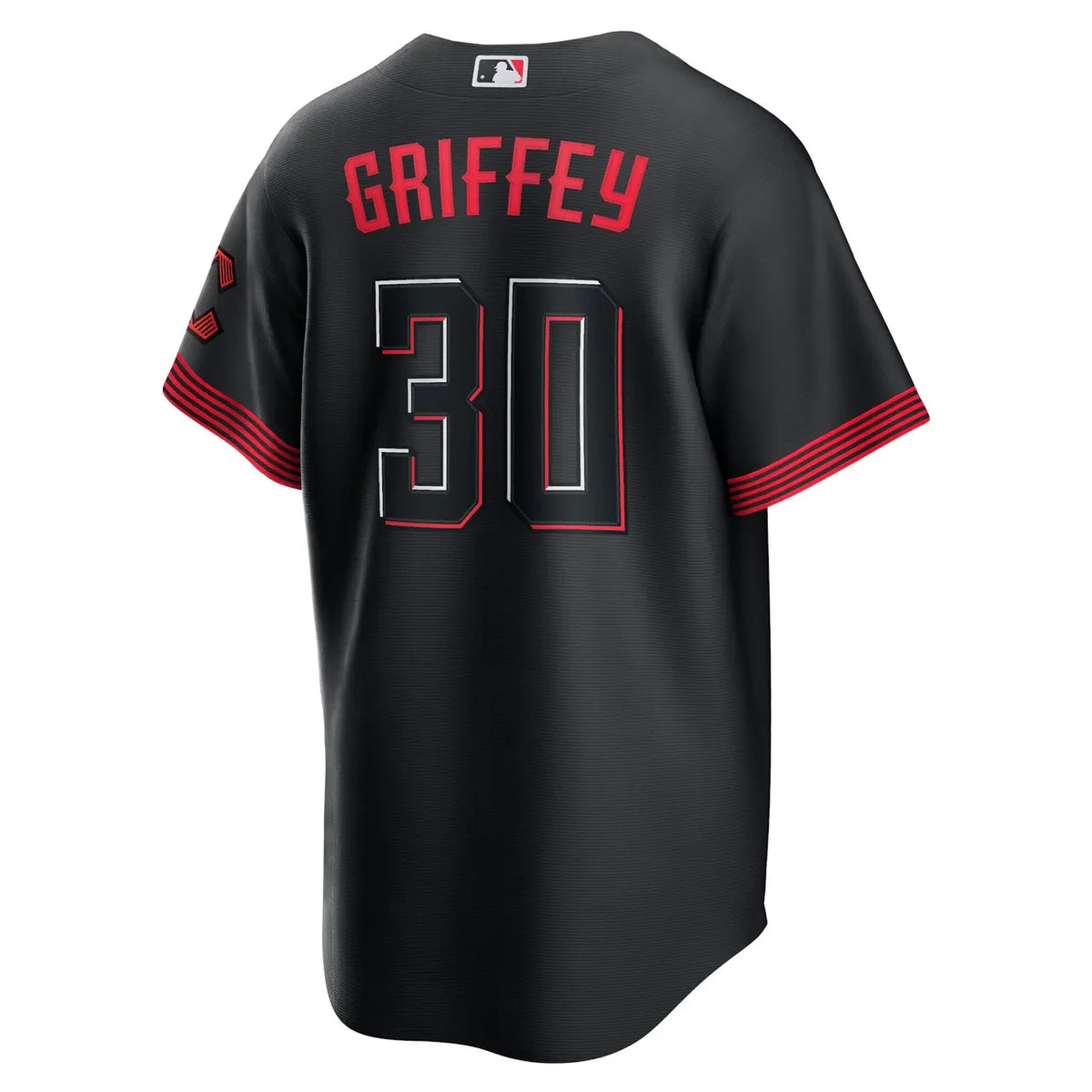 Griffey Jr Reds Black Jersey - Hình 4