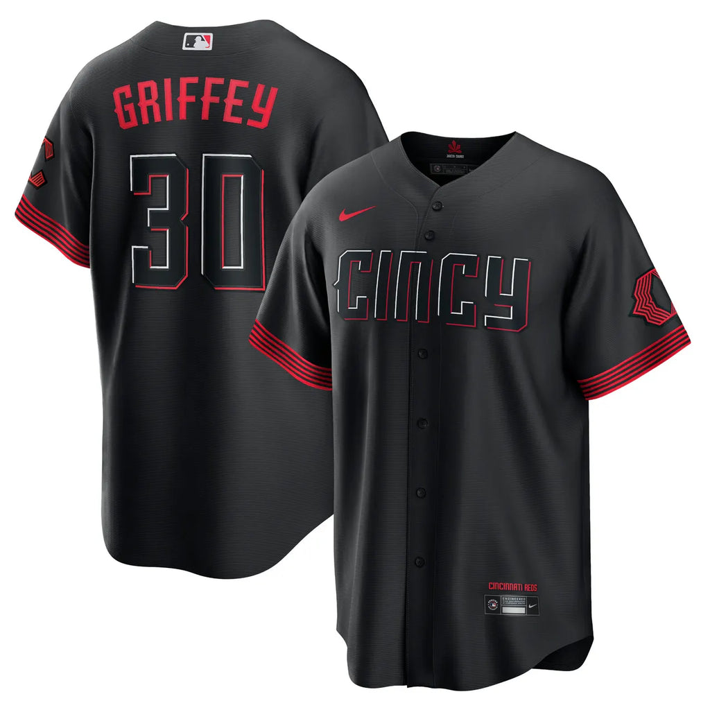 Griffey Jr Reds Black Jersey