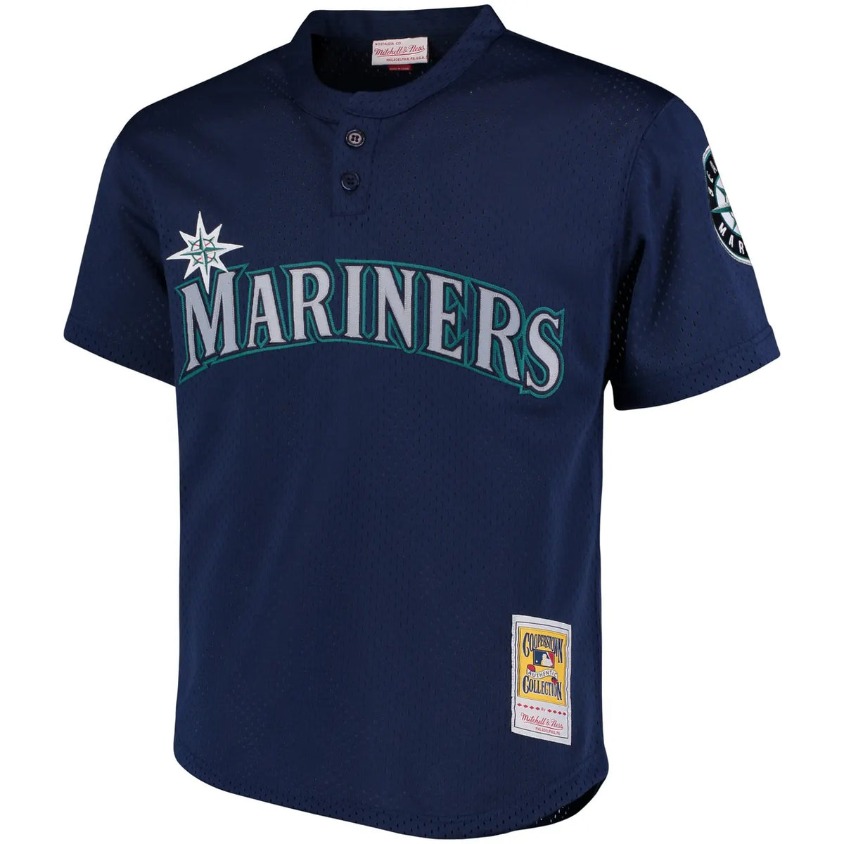 Mitchell & Ness Mariners Navy Jersey - Hình 3