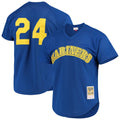 mitchell Mariners Blue Cooperstown Jersey