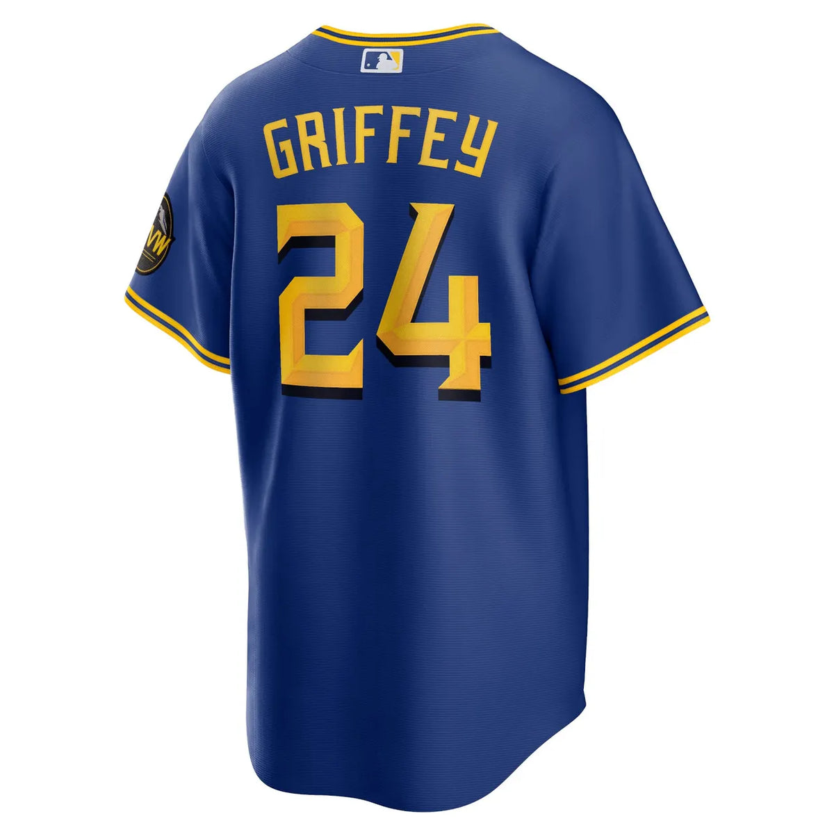 nike Griffey Mariners Blue Jersey - Hình 3