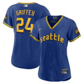 nike Griffey Mariners Blue Jersey