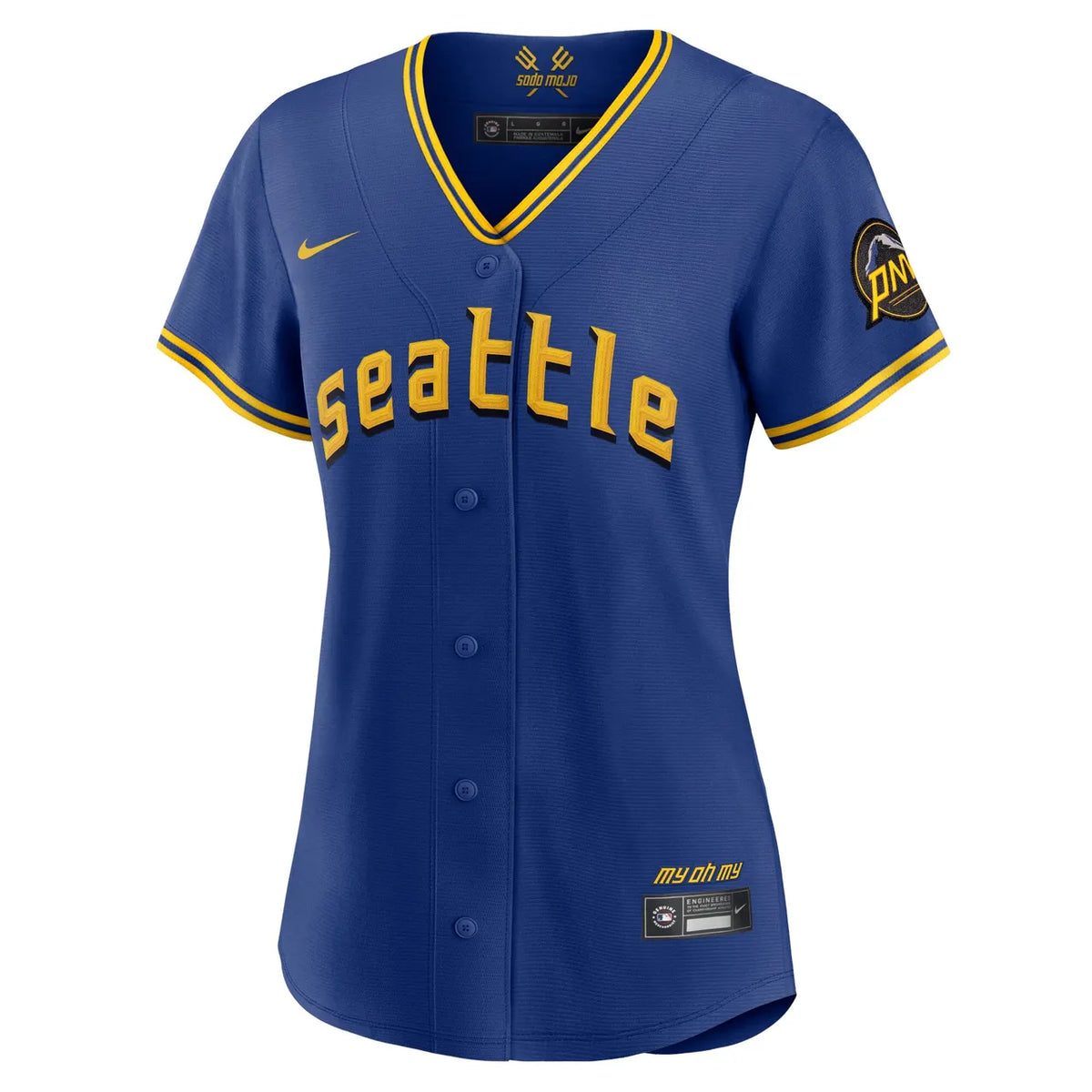 nike Griffey Mariners Blue Jersey - Hình 3