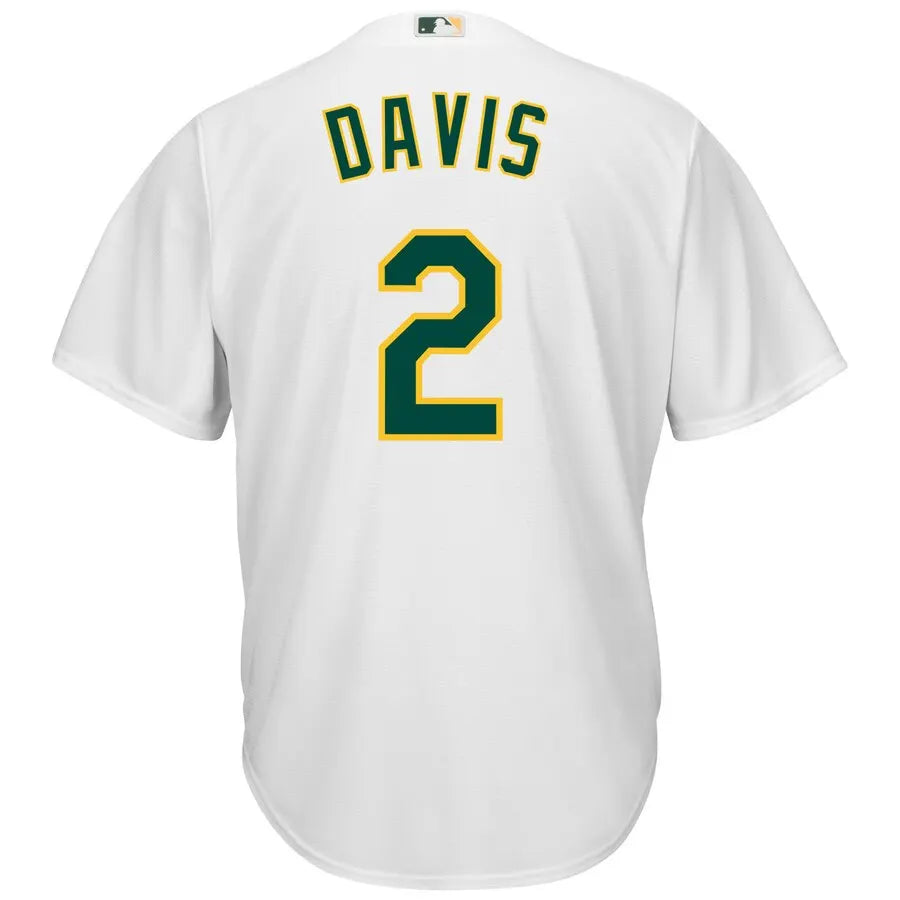 Majestic Davis A's White Jersey - Hình 3