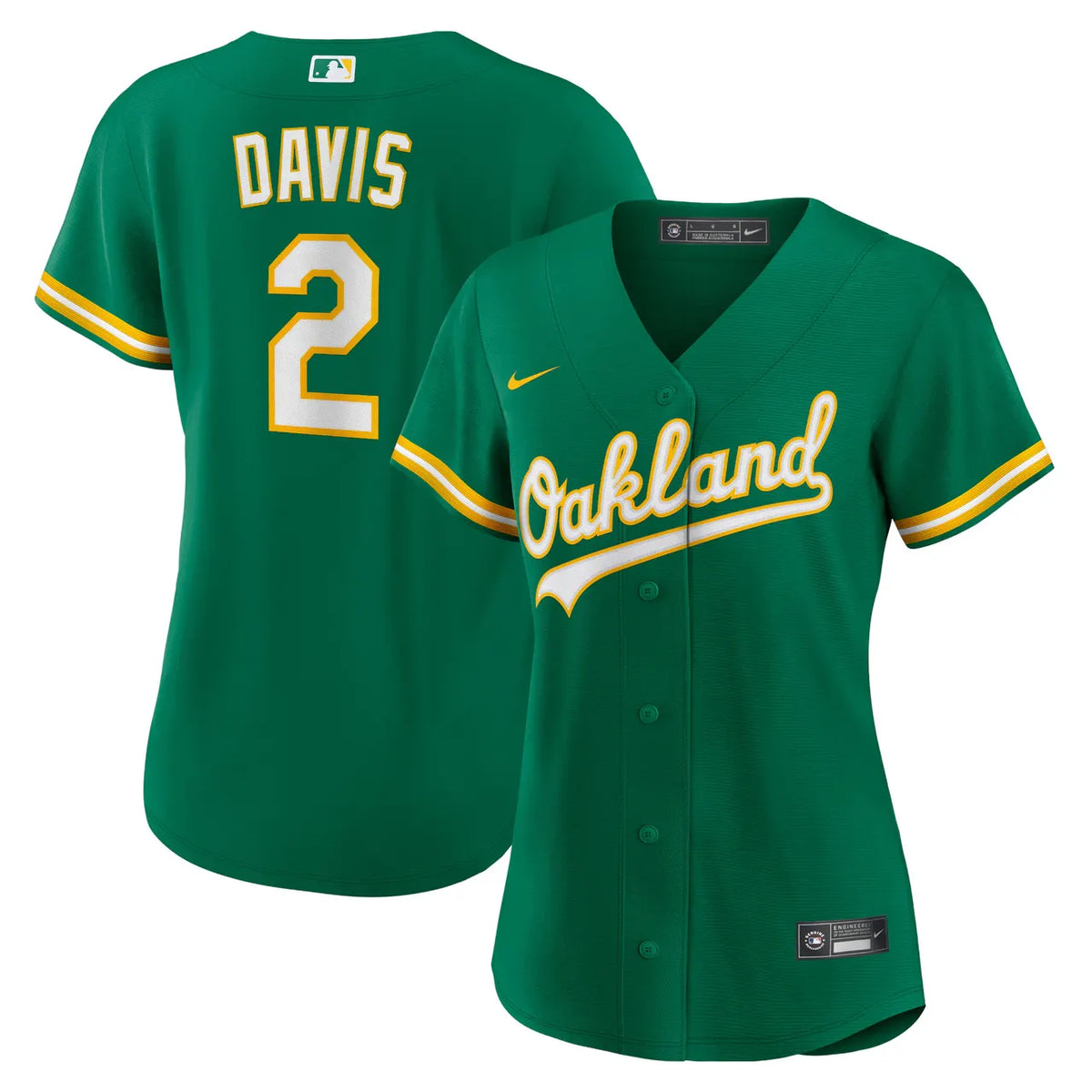 Oakland A's Davis White Jersey - Hình 5