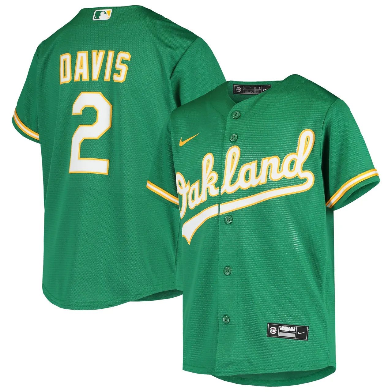 Nike Davis A's Green Jersey - Hình 2
