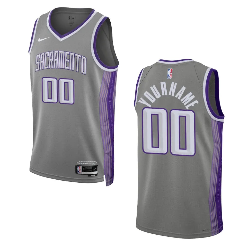nike Kings Gray Custom Jersey
