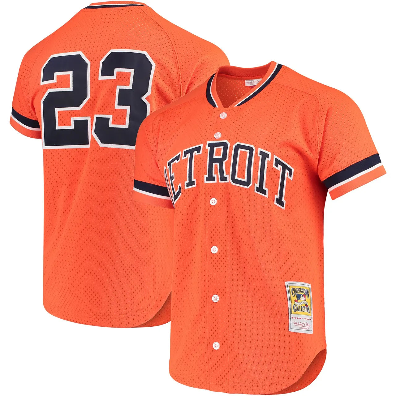 Tigers Orange Cooperstown Jersey