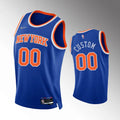 Knicks Blue Custom Jersey nike icon