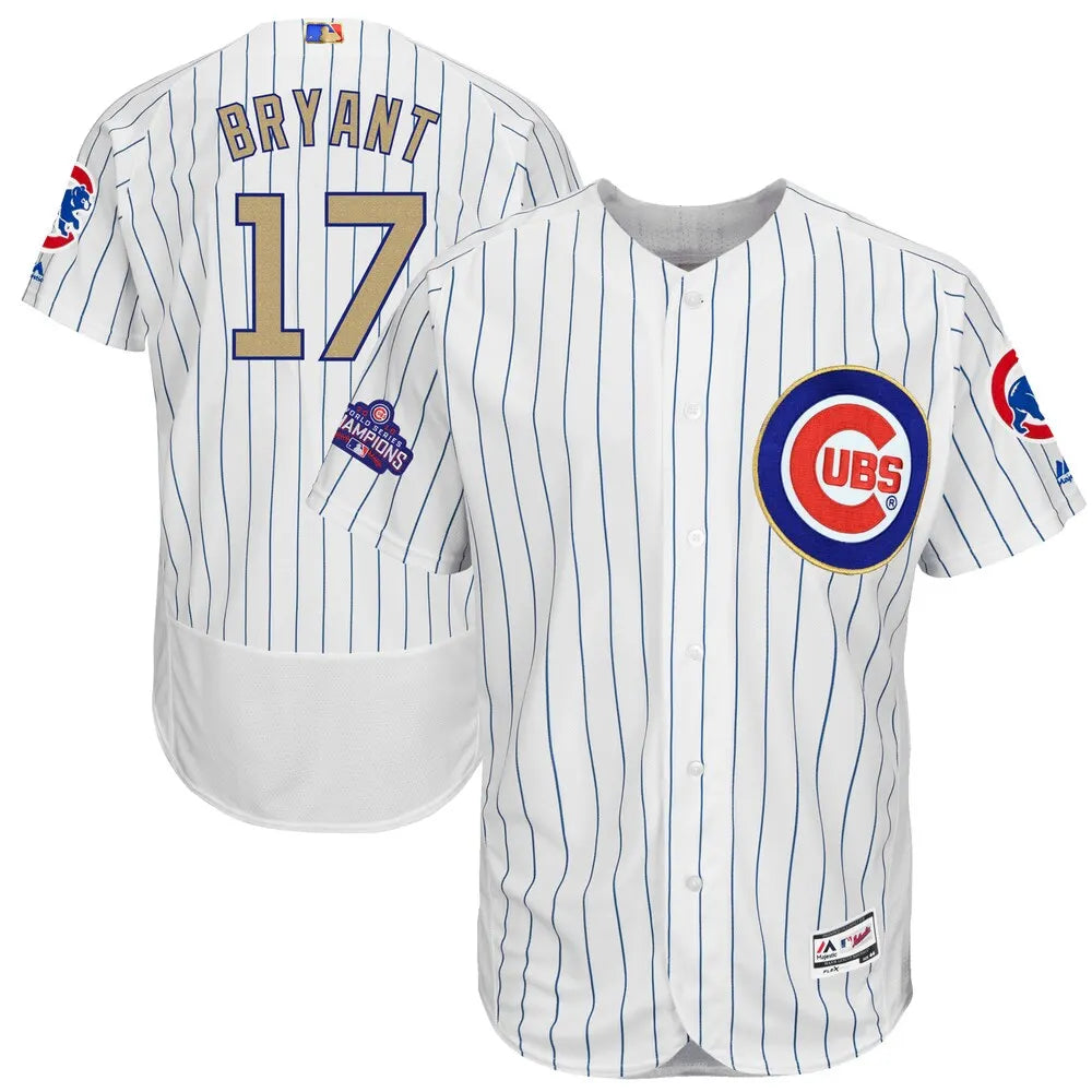 Bryant Cubs Pinstripe Jersey majestic