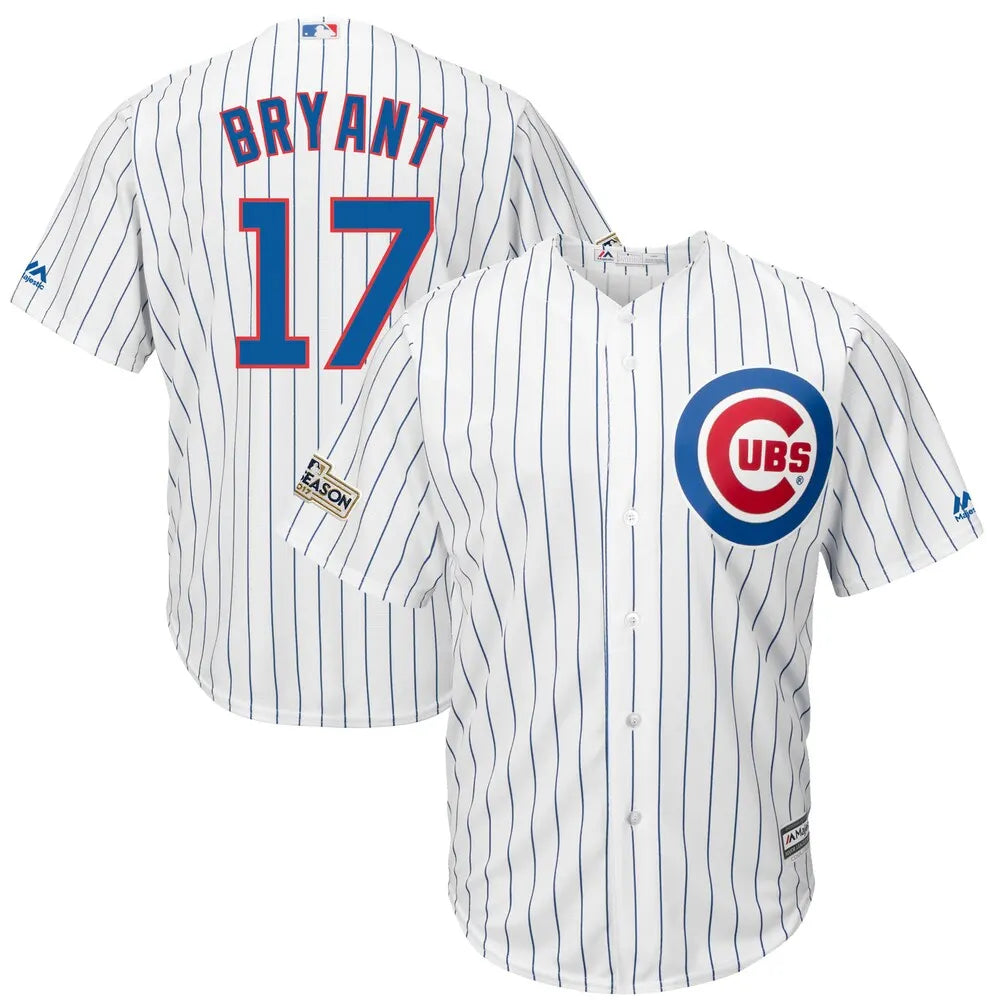 Bryant Cubs Pinstripe Jersey majestic