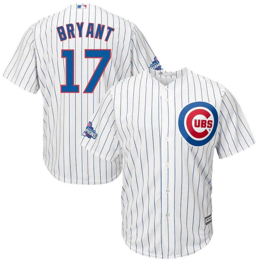 majestic Bryant Cubs Pinstripe Jersey