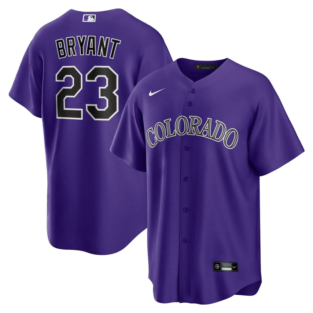 Nike Bryant Rockies Purple Jersey