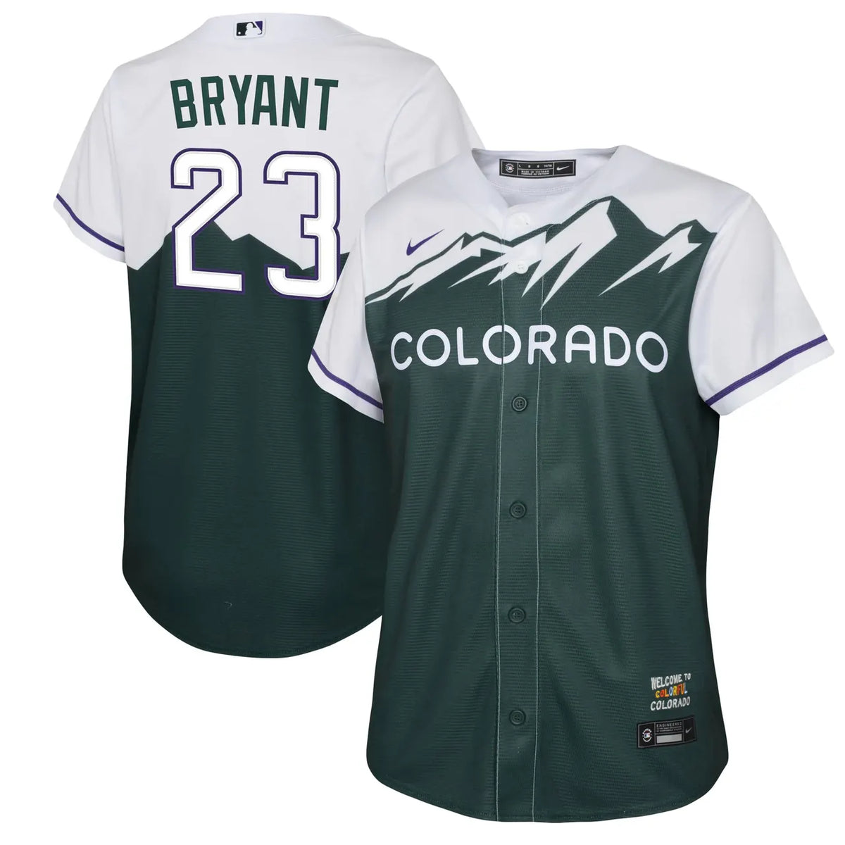 nike Bryant Rockies Green Jersey