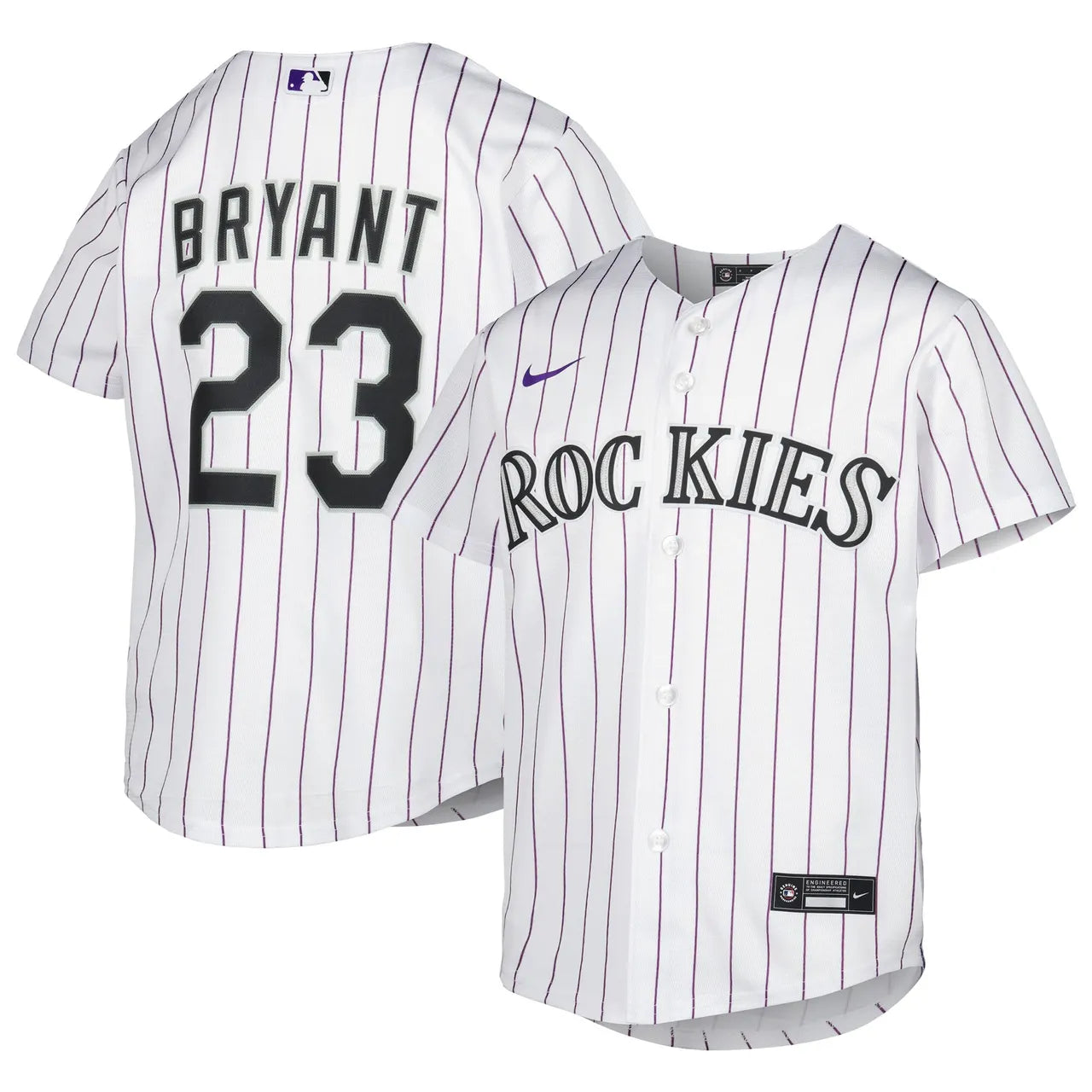 Bryant Rockies Pinstripe Jersey - Hình 2