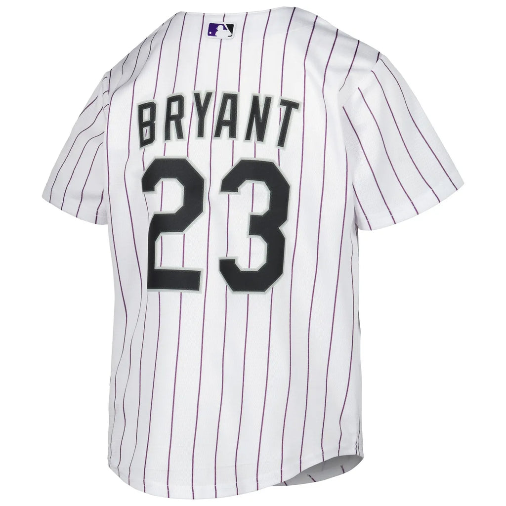 Bryant Rockies Pinstripe Jersey - Hình 4