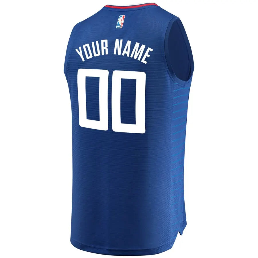 Custom Clippers Blue Jersey fanatics