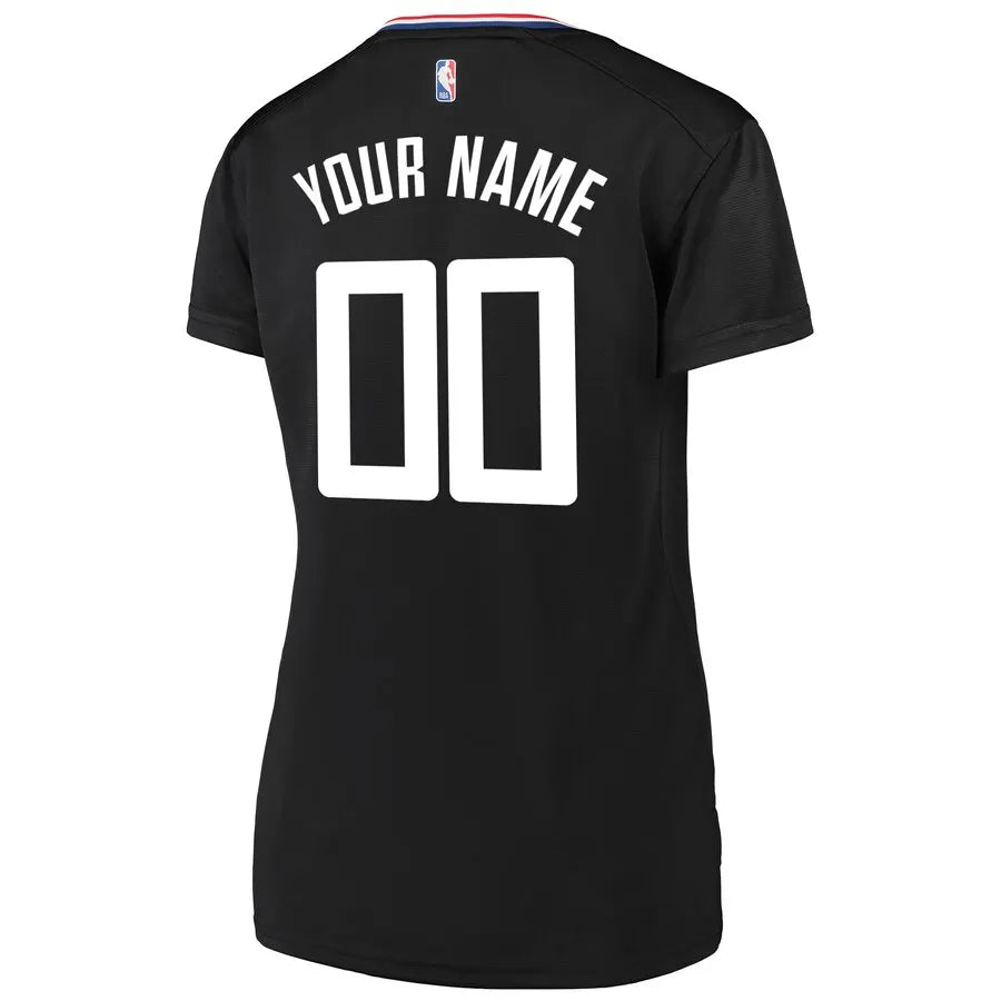 Clippers Women's Black Custom Jersey - Hình 3