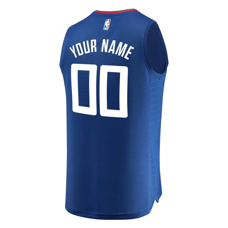 fanatics Custom Clippers Blue Jersey - Hình 2