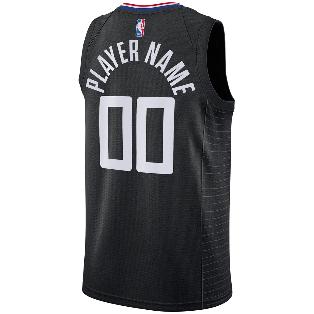 Jordan Clippers Black Custom Jersey - Hình 3